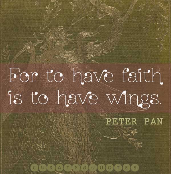 peter pan tinkerbell quote
